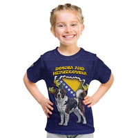 Personalized Bosnia And Herzegovina Kid T Shirt The Tornjak With Lilium Bosniacum - Wonder Print Shop