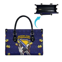 Bosnia And Herzegovina Leather Bag The Tornjak With Lilium Bosniacum - Wonder Print Shop