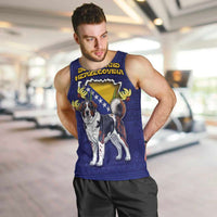 Personalized Bosnia And Herzegovina Men Tank Top The Tornjak With Lilium Bosniacum - Wonder Print Shop