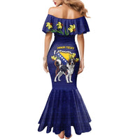 Personalized Bosnia And Herzegovina Mermaid Dress The Tornjak With Lilium Bosniacum - Wonder Print Shop