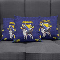 Bosnia And Herzegovina Pillow Cover The Tornjak With Lilium Bosniacum - Wonder Print Shop
