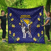 Bosnia And Herzegovina Quilt The Tornjak With Lilium Bosniacum - Wonder Print Shop