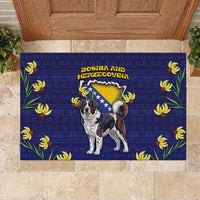 Bosnia And Herzegovina Rubber Doormat The Tornjak With Lilium Bosniacum - Wonder Print Shop