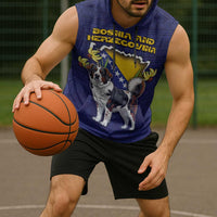 Personalized Bosnia And Herzegovina Sleeveless Hoodie The Tornjak With Lilium Bosniacum - Wonder Print Shop