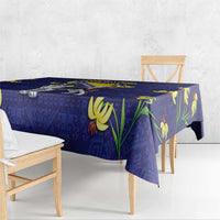Bosnia And Herzegovina Tablecloth The Tornjak With Lilium Bosniacum - Wonder Print Shop