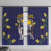 Bosnia And Herzegovina Window Curtain The Tornjak With Lilium Bosniacum - Wonder Print Shop