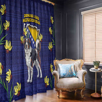 Bosnia And Herzegovina Window Curtain The Tornjak With Lilium Bosniacum - Wonder Print Shop