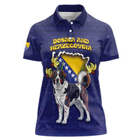 Personalized Bosnia And Herzegovina Women Polo Shirt The Tornjak With Lilium Bosniacum - Wonder Print Shop