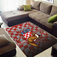 Croatia Area Rug Kuna Zlatica With Symbol - Wonder Print Shop