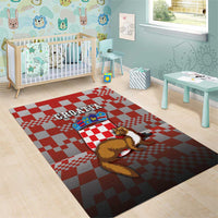 Croatia Area Rug Kuna Zlatica With Symbol - Wonder Print Shop