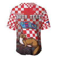 Personalized Croatia Baseball Jersey Kuna Zlatica With Symbol - Wonder Print Shop