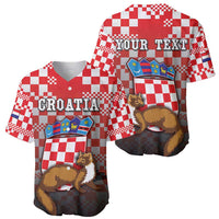 Personalized Croatia Baseball Jersey Kuna Zlatica With Symbol - Wonder Print Shop