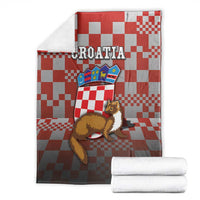 Croatia Blanket Kuna Zlatica With Symbol - Wonder Print Shop
