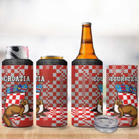 Personalized Croatia 4 in 1 Can Cooler Tumbler Kuna Zlatica With Symbol - Wonder Print Shop