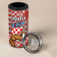 Personalized Croatia 4 in 1 Can Cooler Tumbler Kuna Zlatica With Symbol - Wonder Print Shop