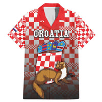 Personalized Croatia Family Matching Mermaid Dress and Hawaiian Shirt Kuna Zlatica With Symbol - Wonder Print Shop