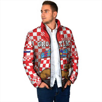 Personalized Croatia Padded Jacket Kuna Zlatica With Symbol - Wonder Print Shop