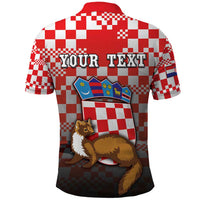 Personalized Croatia Polo Shirt Kuna Zlatica With Symbol - Wonder Print Shop