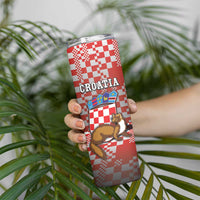 Personalized Croatia Skinny Tumbler Kuna Zlatica With Symbol - Wonder Print Shop