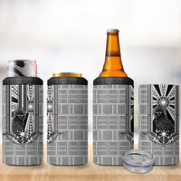 Mabuhay Philippines Festival 4 in 1 Can Cooler Tumbler Philippine Eagle Sun Three Stars Barong Pattern