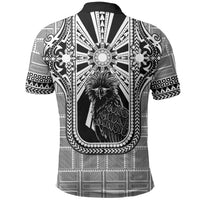 Mabuhay Philippines Festival Polo Shirt Philippine Eagle Sun Three Stars Barong Pattern