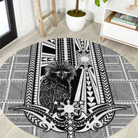 Mabuhay Philippines Festival Round Carpet Philippine Eagle Sun Three Stars Barong Pattern