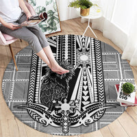 Mabuhay Philippines Festival Round Carpet Philippine Eagle Sun Three Stars Barong Pattern