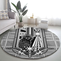 Mabuhay Philippines Festival Round Carpet Philippine Eagle Sun Three Stars Barong Pattern