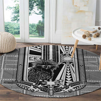 Mabuhay Philippines Festival Round Carpet Philippine Eagle Sun Three Stars Barong Pattern