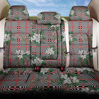 Red Binakol Motifs With Jasminum Sambac Back Car Seat Cover Mabuhay Philippines Festival