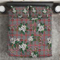 Red Binakol Motifs With Jasminum Sambac Bedding Set Mabuhay Philippines Festival