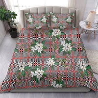 Red Binakol Motifs With Jasminum Sambac Bedding Set Mabuhay Philippines Festival
