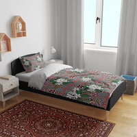 Red Binakol Motifs With Jasminum Sambac Bedding Set Mabuhay Philippines Festival