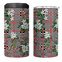 Red Binakol Motifs With Jasminum Sambac 4 in 1 Can Cooler Tumbler Mabuhay Philippines Festival