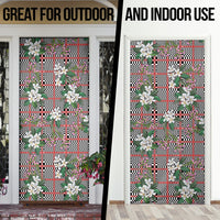 Red Binakol Motifs With Jasminum Sambac Door Cover Mabuhay Philippines Festival