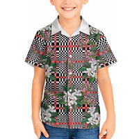 Red Binakol Motifs With Jasminum Sambac Hawaiian Shirt Mabuhay Philippines Festival