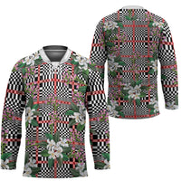 Red Binakol Motifs With Jasminum Sambac Hockey Jersey Mabuhay Philippines Festival