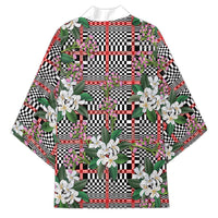 Red Binakol Motifs With Jasminum Sambac Kimono Mabuhay Philippines Festival