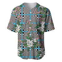 Blue Binakol Motifs With Jasminum Sambac Baseball Jersey Mabuhay Philippines Festival