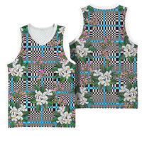Blue Binakol Motifs With Jasminum Sambac Basketball Jersey Mabuhay Philippines Festival