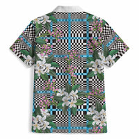 Blue Binakol Motifs With Jasminum Sambac Hawaiian Shirt Mabuhay Philippines Festival