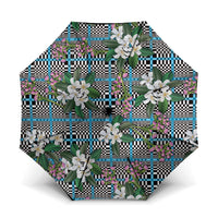 Blue Binakol Motifs With Jasminum Sambac Umbrella Mabuhay Philippines Festival