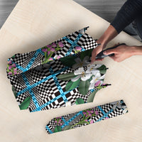 Blue Binakol Motifs With Jasminum Sambac Umbrella Mabuhay Philippines Festival