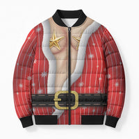 Christmas Costume Bomber Puffer Jacket Sexy Mrs Claus - Wonder Print Shop