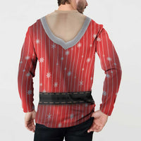 Christmas Costume Button Sweatshirt Sexy Mrs Claus - Wonder Print Shop