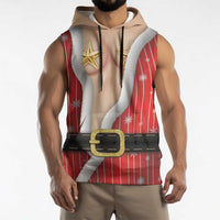 Christmas Costume Sleeveless Hoodie Sexy Mrs Claus - Wonder Print Shop