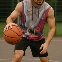 Christmas Costume Sleeveless Hoodie Sexy Mrs Claus - Wonder Print Shop