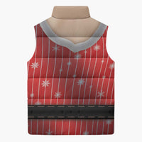 Christmas Costume Sleeveless Puffer Jacket Sexy Mrs Claus - Wonder Print Shop