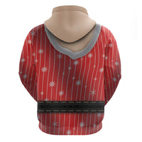 Christmas Costume Zip Hoodie Sexy Mrs Claus - Wonder Print Shop