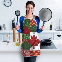 Canada Christmas Apron Maple Leaves Patchwork Style - Wonder Print Shop